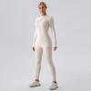 European & American Winter-Style Velvet Brushed Warm Yoga Onesie - Long-Sleeved Fitness Tights for Women