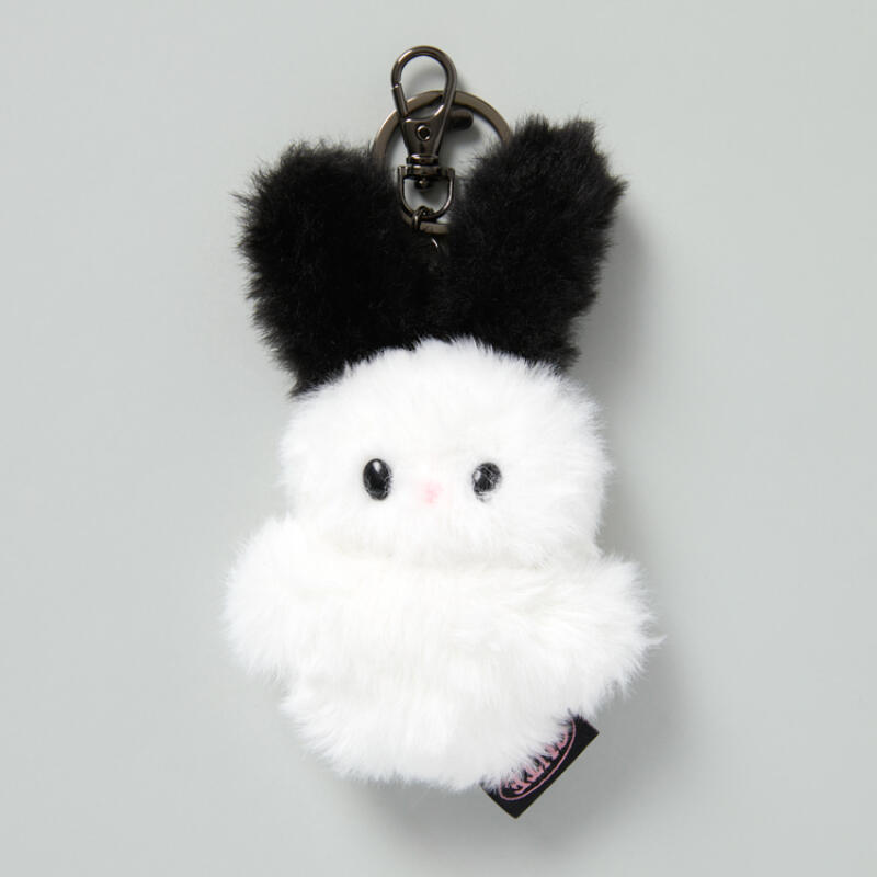 

Wire Ear Rabbit Mini Keychain with Spots (34012184)