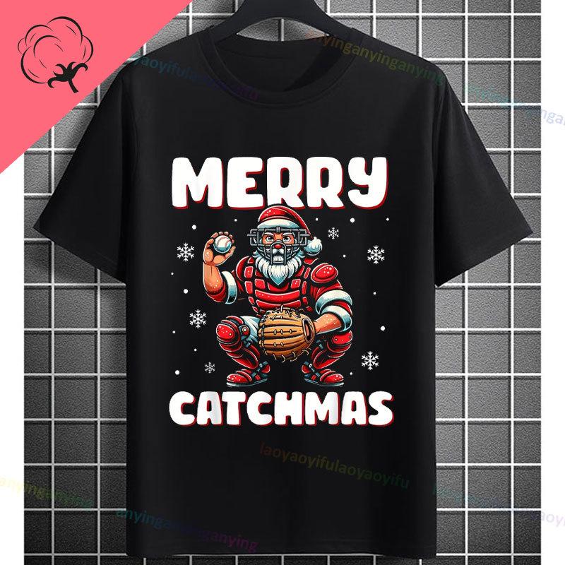 Funny Muscular Santa Christmas Gym Graphic Tshirt Casual Sports Humor Style Pure Cotton Shortsleeve Tshirt Outdoor Clothing