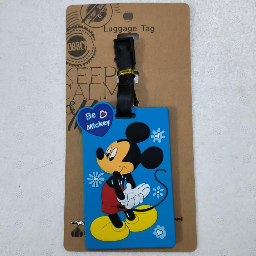 Cute Cartoon Bowknot Silicone Luggage Tag - White Palm Design