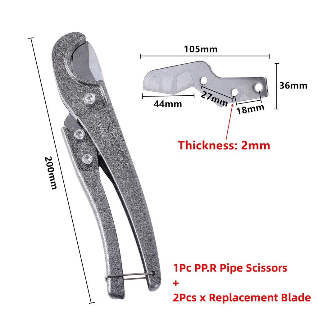 Water Pipe Fast Scissors 1/4" 3/8" 1/2" PE/PU/PPR/PVC Tube Cutter With Free Steel Blade Garden Irrigation Portable Cutting Tools