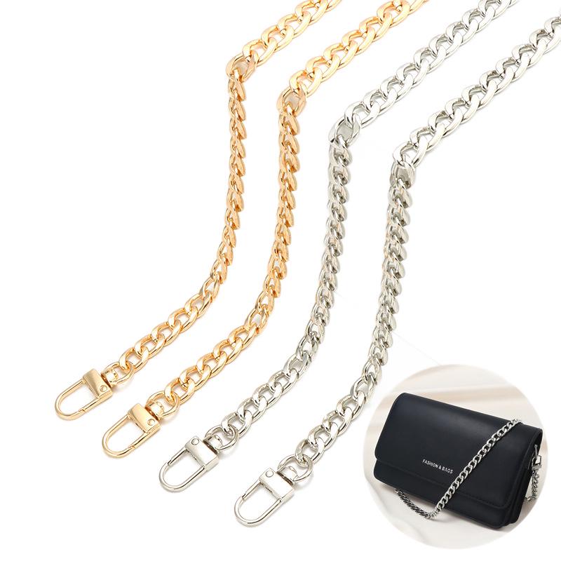 Gold & Silver Metal Chain Replacement for Crossbody Bags - Fragrance Style Accessory with Extension and Decorative Elements