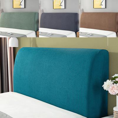 Stretch Dustproof Bed Head Cover Square Jacquard Headboard Slipcover Bed Headboard Cover for Bedroom
