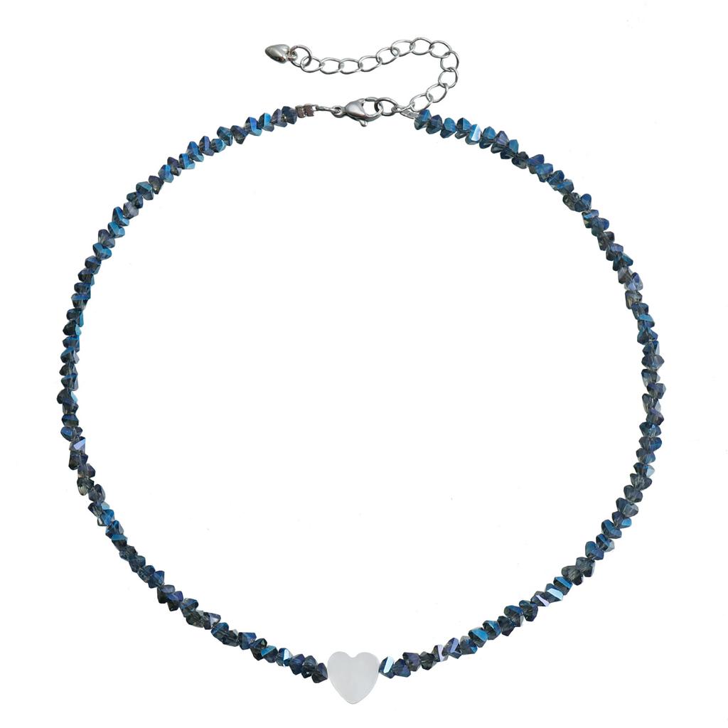 Jewelry Windshield Crystal Handmade Beaded Necklace Women'S Light Luxury High-End Clavicle Chain