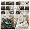 Comforter Cover Set Polyester Woman Unicorn 3D Cartoon Printing Soft Home Bedclothes King Size Bedspread