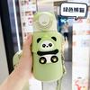 Cartoon doll stainless steel thermos cup student kettle straw water cup gift cup portable cute