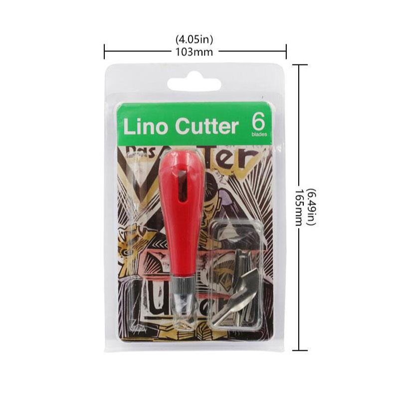 

Инструмент для резьбы Практичный начинающий DIY Портативный ABS линолеумный резак Художественные принадлежности Эргономичный школьный гравер Pack of 1 красный