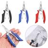Plastic Handle Fishing Pliers Blue Black Red Stainless Steel Scissor Portable Clipper Tool  Outdoor