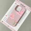 Pink Lily Floral Print with Bow Detail Phone Case For Samsung S26 Ultra S25 S24 FE S23 A55 A54 A53 A36 A34 A26 A17 A15 A06 Cover