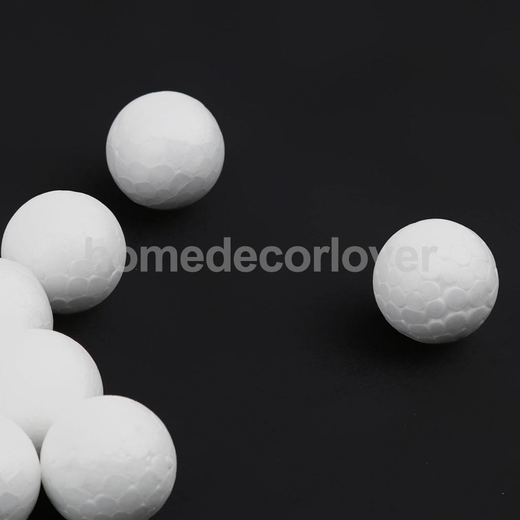 100 Stück 20mm Weiße Modellier-Bastel Styropor-Kugeln Kinder Bastelparty Dekorationen DIY