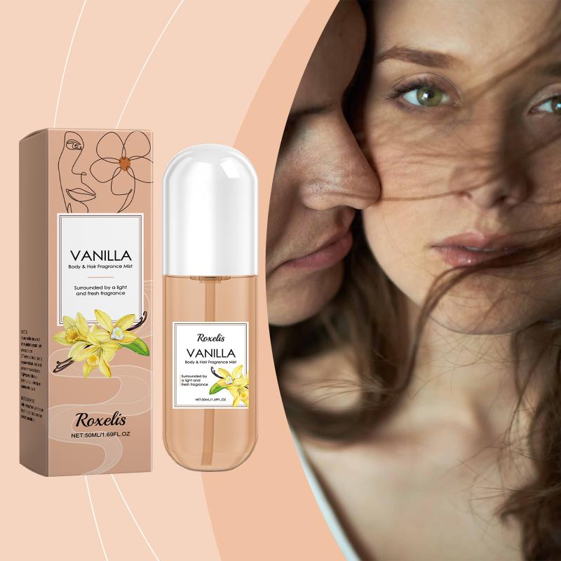 Vanilla Hair and Body Mist for Women Men 60ml Long Lasting Scent Perfect Gift for Any Occasion