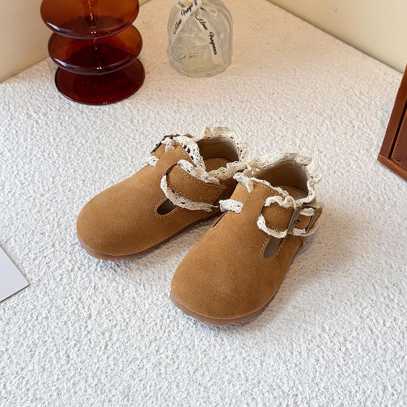 2026 Breathable Korean-Style Soft Sole Non-Slip Walker Shoes for Baby Girls, Trendy Birkenstock Spring/Autumn Infant & Toddler Shoes