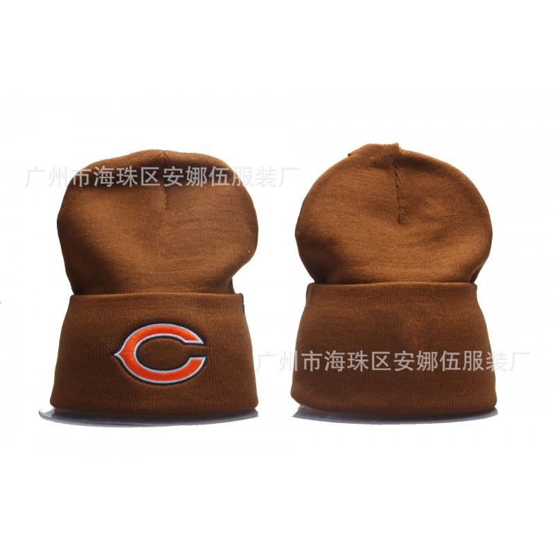 2026 Winter Chicago Bears Knit Hat Embroidered Warm Beanie Men Women Sports Team Cap