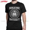 Miskatonic University Azhmodai T-Shirts für Herren 100% Baumwolle T-Shirt Cthulhu Lovecraft Kurzarm T-Shirt Erwachsenenbekleidung