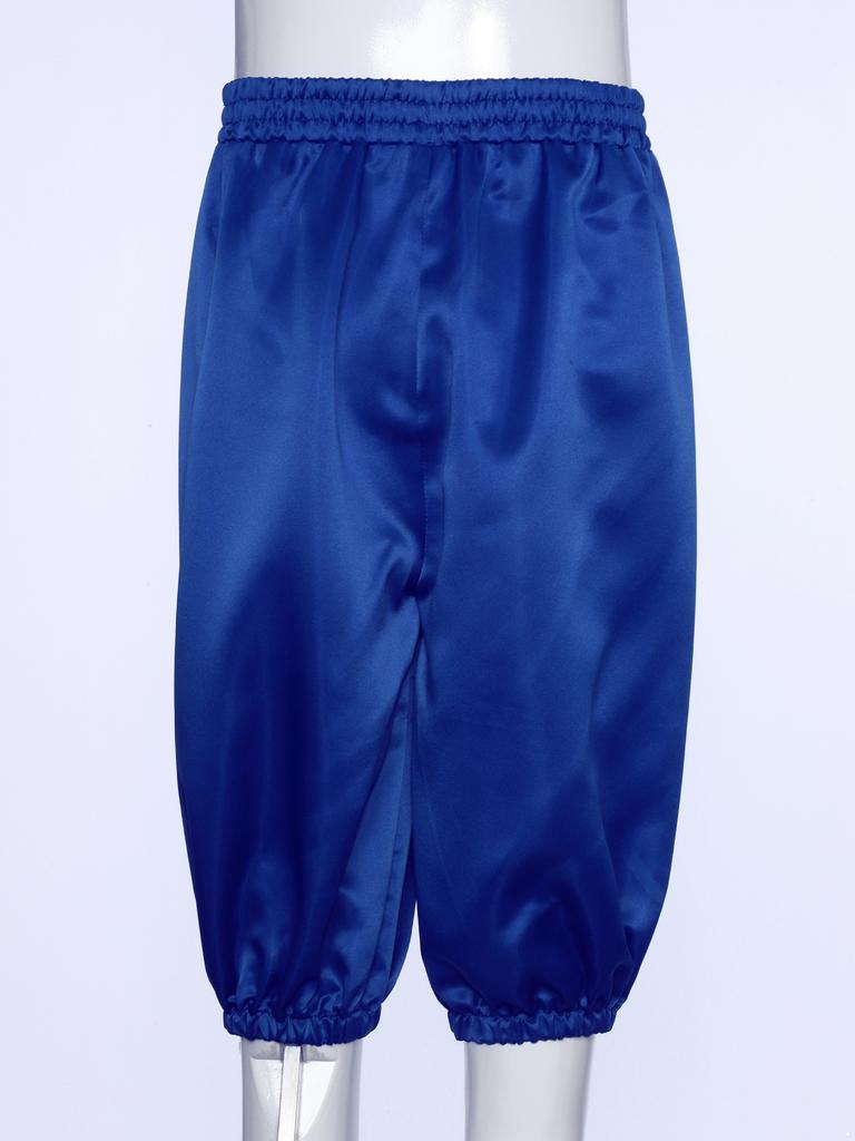 Pantaloni Medievali per Bambini Unisex, Capri a Vita Alta Elastica per Vestirsi Facilmente, per Halloween e Feste a Tema