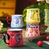 Pastoral secret cup household ceramic mug water cup office couple cup coffee cup breakfast cup tea cup