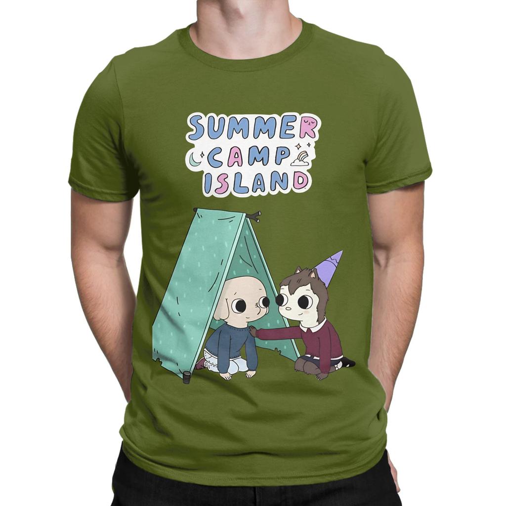Summer Camp Island Happy Summer Novelty 100 Cotton Tshirt Summer Camp Island Tops Tees For Unisex