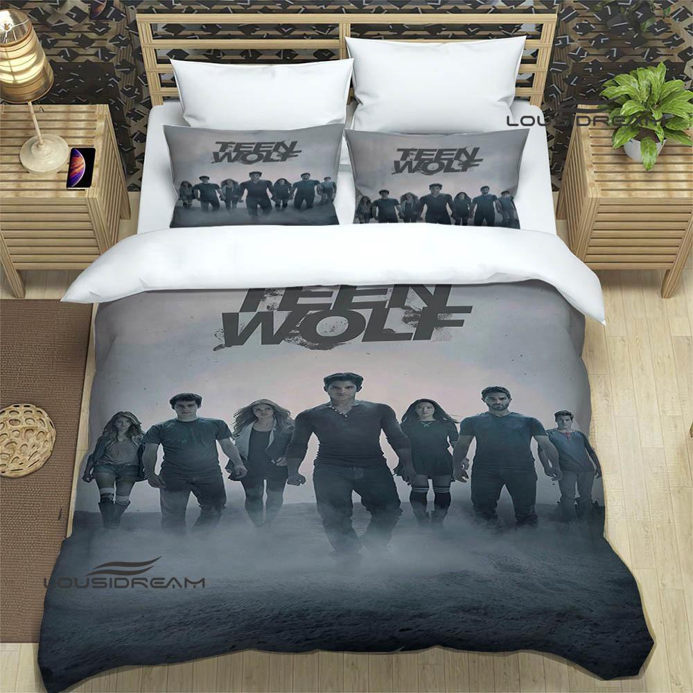 Teen Wolf Tištěné povlečení vynikající sada ložního prádla povlak na přikrývku sada přikrývky povlak na polštář sada povlečení luxusní narozeninový dárek