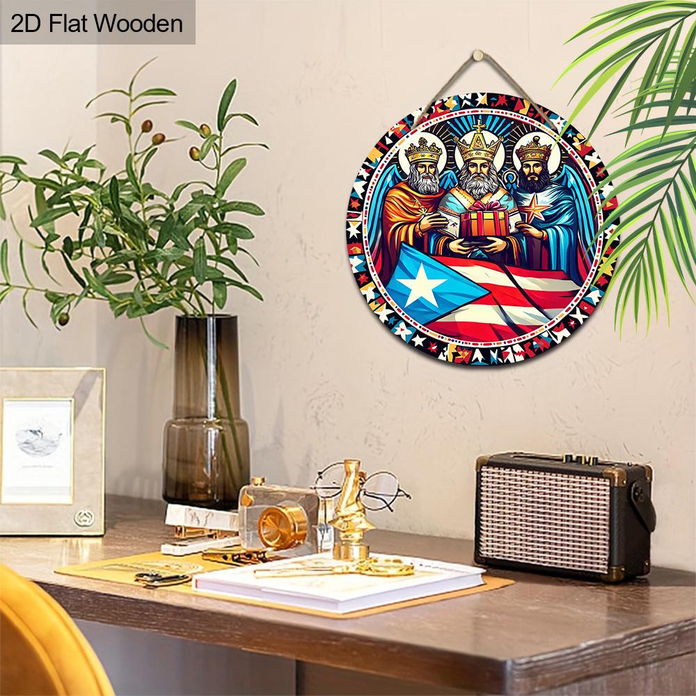Three Wise Men Wooden Wall Hanging - Perfect for Home, Office, Garden & Porch Decor Ideal Gift for Door, Wall, Home, Room, Farmhouse, Street, Shop