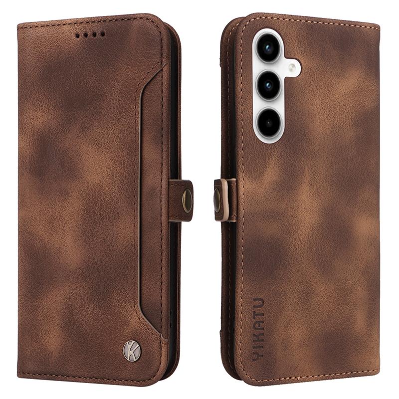 YIKATU YK-002 For Samsung Galaxy A35 5G Wallet Case PU Leather Flip Stand Phone Cover with Outer Card Slot