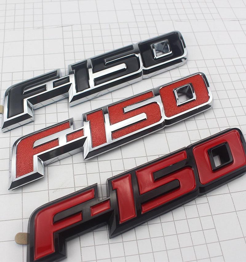Durable Red Black 3d Raised Plastic Emblem Badge Letter For 09-14 Ford F150 Tailgate
