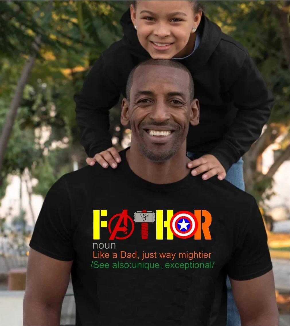 Fathor Shirt, Dad Avengers Shirt, Marvel Dad Tee, Father s Day Gift Tee Top XL