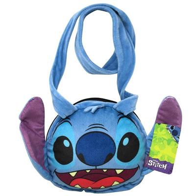 Plush Shoulder Bag Blue Purple