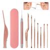 Ear Cleaning Kit With Led Light Ear Wax Removal Kit For Kids And Adults Earwax Spoon Digger & Tweezers Ear Cleaning Tool Set
