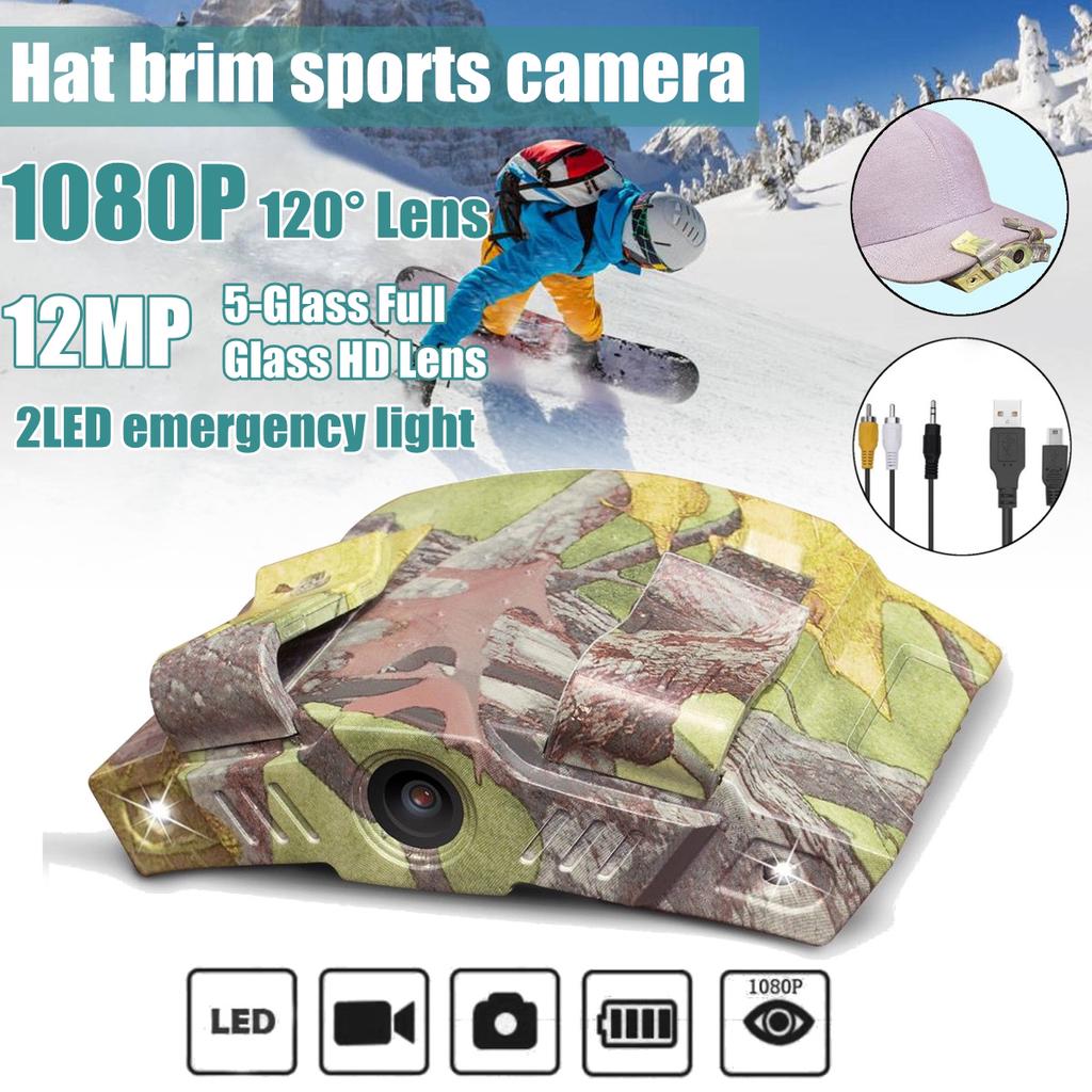 Buy Ultra HD 1080P Hat Brim Camera 120° Wide Angle Lens Outdoor Sport 2