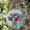 4th of July Acrylic Puzzle Suncatcher, Patriotic Window Hanging Ornament, 250th Anniversary America Sun Catcher Jigsaw Puzzle Kit for Independence Day