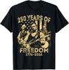 Abraham Lincoln Playing Guitar 4th July 250th Anniversary T-Shirt Unisex T-Shirt