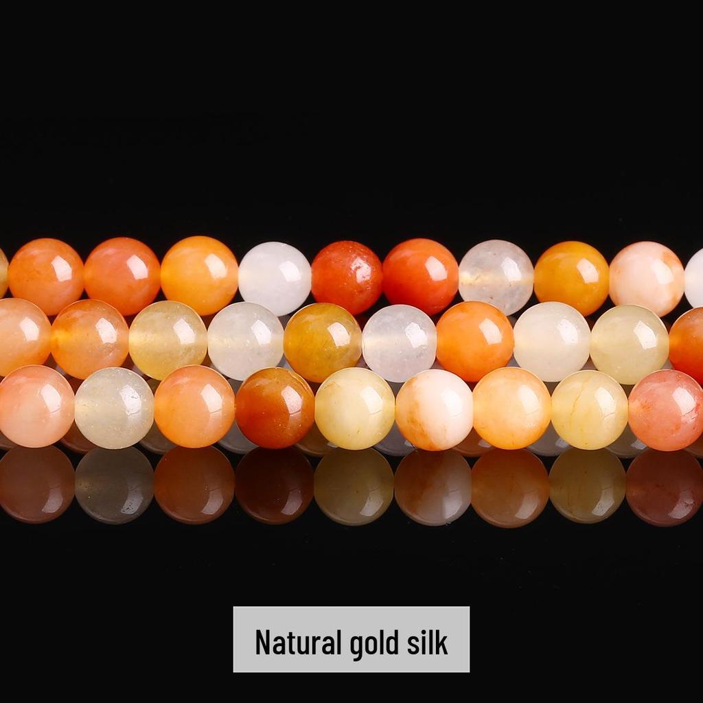 Jing Suo Naturalne Zielone Jadeitowe Okrągłe Koraliki do Tworzenia Biżuterii i Bransoletek DIY