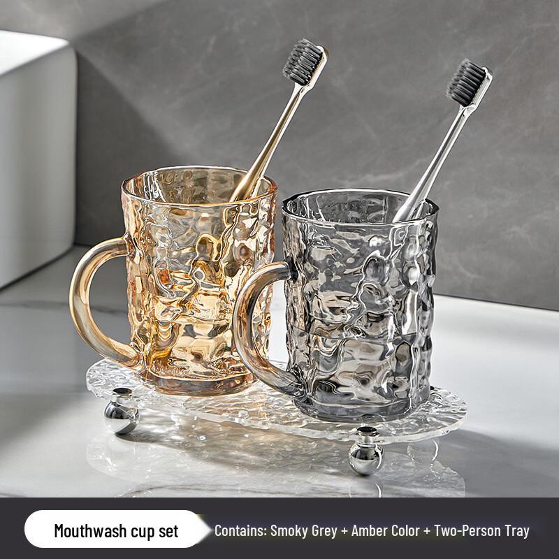 

YIXI High-Aesthetic Glass Mouthwash Cup Set