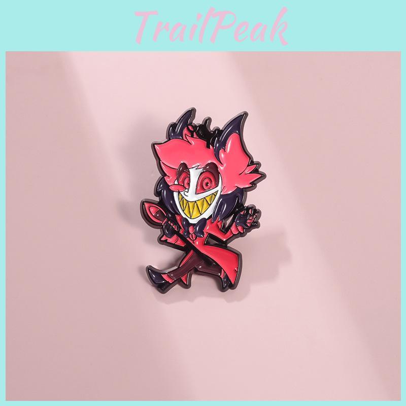 Cute Cartoon Character Alloy Badge For Horror Hotel Fans With Colorful Enamel Coating