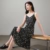 Fashion Printed Camisole Dress 2026 Spring Fashion Versatile Slimming Mid Length Dress