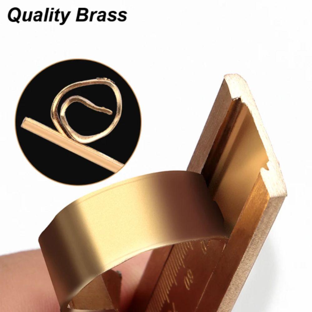 Double Scales Vernier Caliper MM Inch Metric Imperial Slide Gauge Brass Material 0.02mm Accurate Precision Measurement Tool