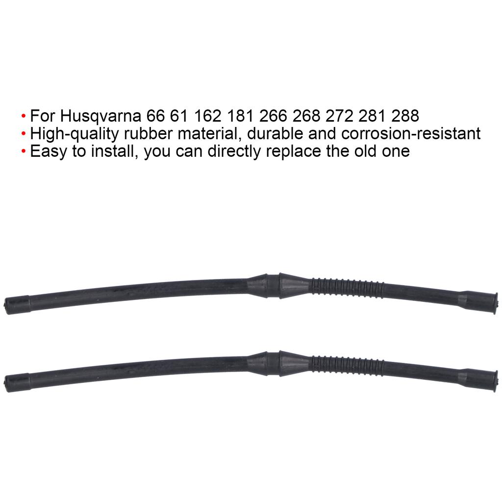 2Pcs Fuel Pipe Line Replacement for Husqvarna 66 61 162 181 266 268 272 281 288 Chainsaw
