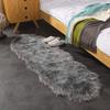 Weißer Kunst-Lammfell-Shag-Teppich Weicher Flauschiger Bereichsteppich Waschbare Fußmatte für Schlafzimmer Nachttisch Wohnzimmer Kinderzimmer Dekor