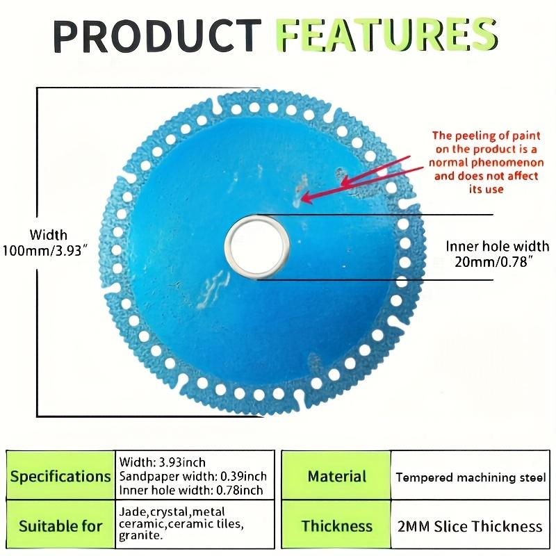 Unbreakable Disc: With The Diamond Grinding Wheel For Smooth Slicing, Chamfering Of Tile, Marble, Slate, PVC Pipe And Wood!
