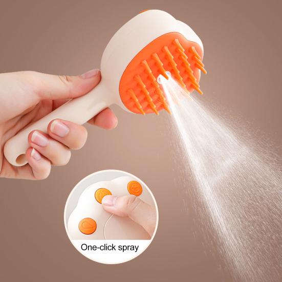 Cat Steam Brush for Shedding 3-in-1 Steamy Cat Brush with Tank Rechargeable Pet Spray Hair Removal Comb for Cats Dogs