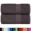 Vidaxl Ręczniki, 2 Szt., Antracyt, 15X21 Cm, 360 G/M², Bawełna 100%