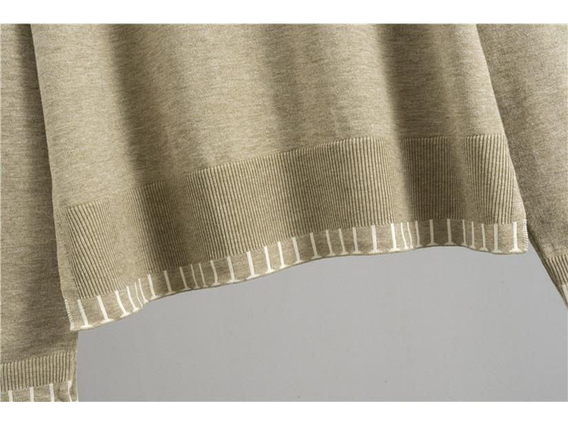 Women's Knitwear Set: Loose Long Sleeve Sweater & Wide Leg Pants, Spring/Autumn Fashion Two-Piece Set