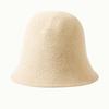 Winter For Women Casual Style Girl Korean Style Caps Pure Color  Hat Female Hats Wool Bucket Hat