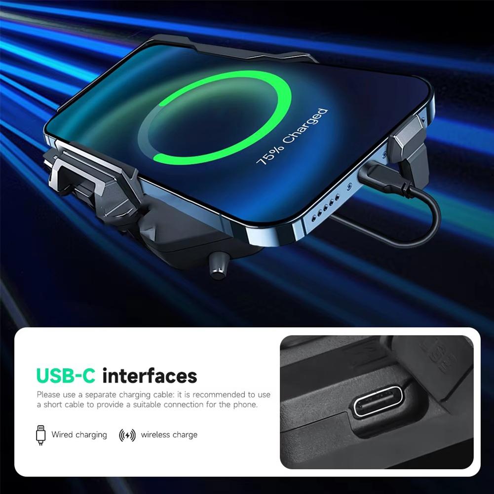 For BMW R1200GS ADV R1250GS Motorcycle 15W Wireless Mobile Phone Charging Handlebar Fixed Base GPS Navigation Phone Holder Tools
