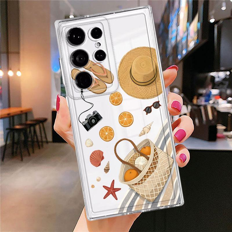 Phone Cover Case for Samsung Galaxy S26 S24 S20 Plus Note 20 Ultra 10 S25 Edge S23 Ultra S21 S22 FE Beach Travel