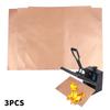3Pcs Polytetrafluoroethylene Film Is Used For Non Stick Hot Press Transfer Paper Ironing Heat-Resistant Process Pad