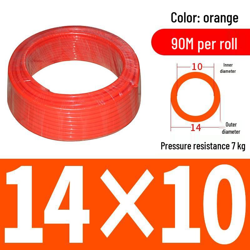 Pressure-Resistant Explosion-Proof PU Air Hose - Flexible, High-Pressure Air Pump Compressor Hose, Transparent Pneumatic, 6MM/12MM.