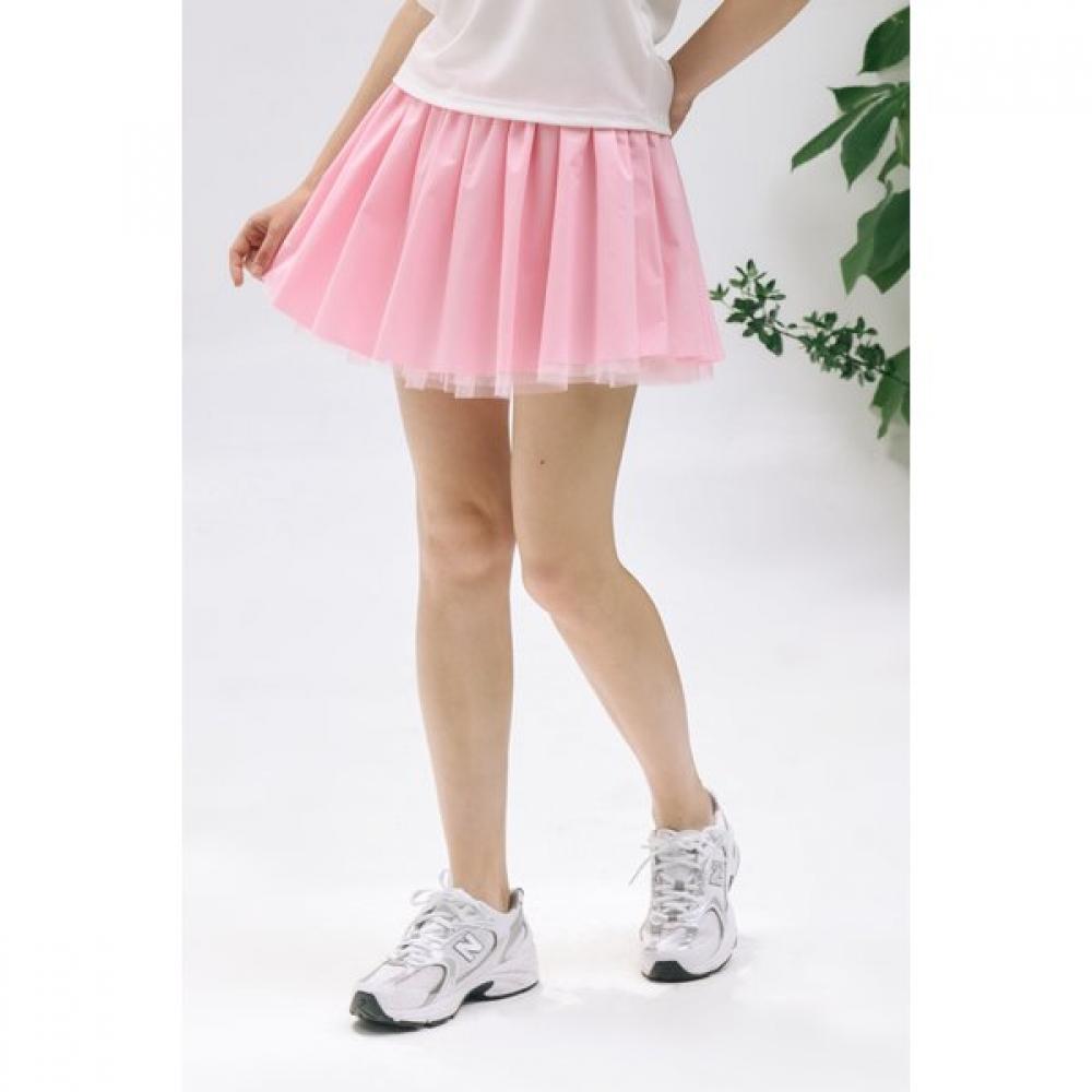 Goxo Pink Banded Flare Skirt Lovely Fit M(28-30)