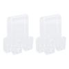 2PCS Shower Frameless Glass Door Hook Acrylic Multifunctional Double Sided Over Door Hanger for