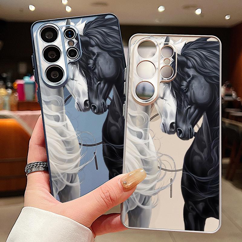 Cute Horse Magnetic Phone Case For Samsung Galaxy S26 S25 Ultra S24 S23 FE A17 A57 A56 A37 A16 A35 A55 A15 A36 A25 Hard PC Cover